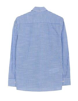 Camisa Relax Stripes Celeste El Pulpo