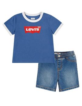 Conjunto Camiseta/ Bermuda Batwing Ringer Levi's