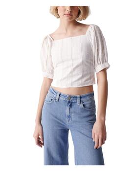 Blusa blanca Cuba Salsa Jeans