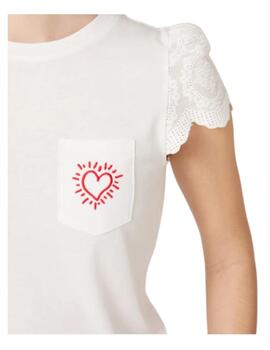 Camiseta corazón Naf Naf