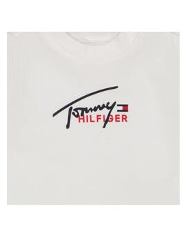 Camiseta Baby Script Logo Tommy Hilfiger