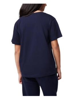 Camiseta Navy Logo Bordado Lacoste