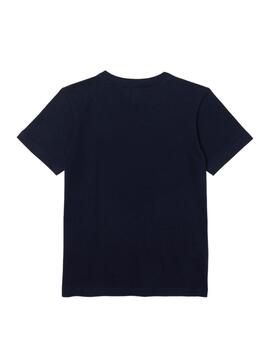 Camiseta Navy Logo Bordado Lacoste