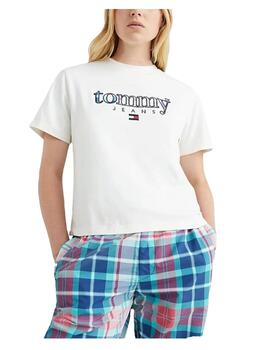 Camiseta cls tartan Tommy Jeans