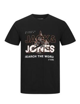 Camiseta Jcohunt Tee Negra Jack&Jones