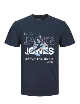 Camiseta Jocohunt Tee Azul Jack&Jones