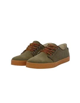 Zapatilla Higby suede hydro khaki caramel Pompeii