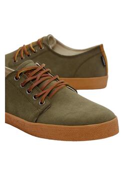 Zapatilla Higby suede hydro khaki caramel Pompeii