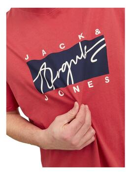 Camiseta Roja Jorjoshua Jack&Jones