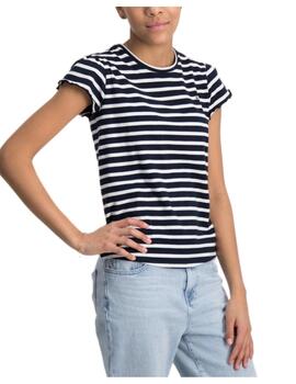 Camiseta Striped Ruffle Tommy Hilfiger