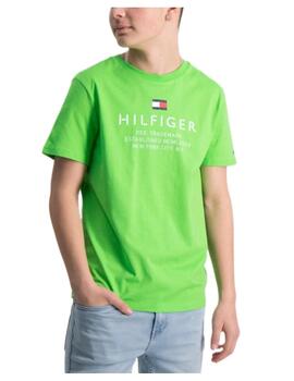 Camiseta TH logo verde Tommy Hilfiger