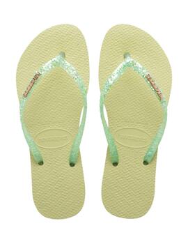 Chanclas slim glitter flourish Havaianas