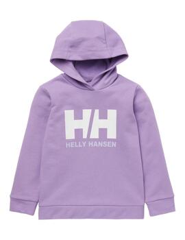 Sudadera violeta logo Hoodie Helly Hansen