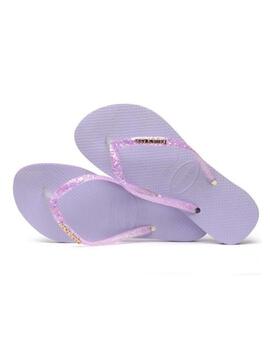 Chanclas slim glitter flourish Havaianas