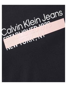 Camiseta layered adress Calvin klein