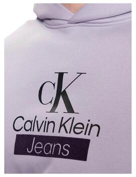 Sudadera stacked archival Calvin Klein