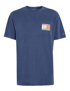 Camiseta classic signature pop flag Tommy Jeans