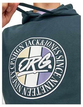 Sudadera Jorarthur verde Jack&Jones