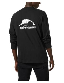 Camiseta manga larga negra Helly Hansen