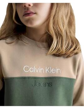 Sudadera color block Calvin Klein