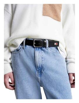 Cinturón Negro Tommy Jeans