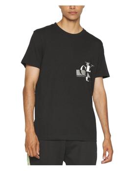 Camiseta CK logo Glitched Calvin Klein