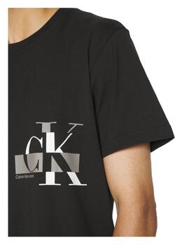 Camiseta CK logo Glitched Calvin Klein