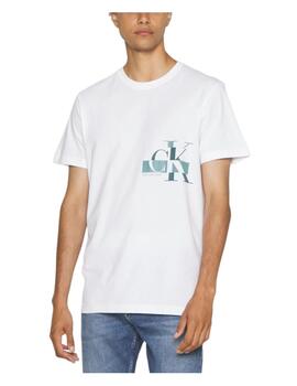 Camiseta CK logo Glitched Calvin Klein