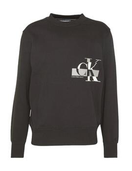 Sudadera Glitched l CK logo Calvin Klein