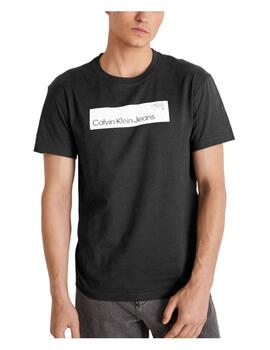 Camiseta Hyper Real Box Logo Calvin Klein