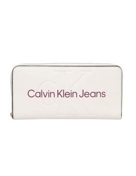 Cartera Sculpted Zip Calvin Klein