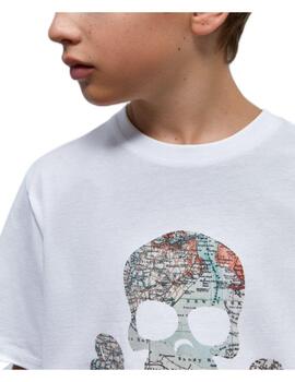 Camiseta Map Skull Tee Kids Scalpers