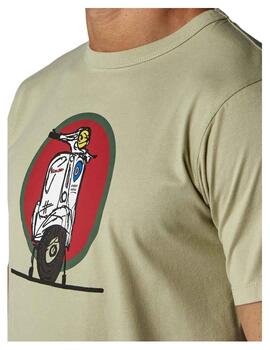 Camiseta verde moto Altonadock