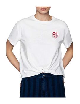 Camiseta detalle nudo Fleur Pepe Jeans