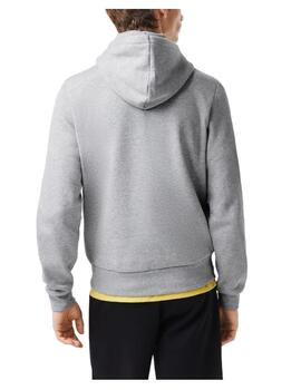 Sudadera con capucha gris Lacoste