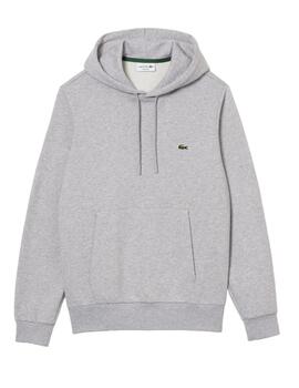 Sudadera con capucha gris Lacoste