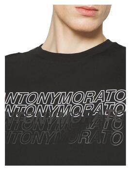 Camiseta slim logo negra Antony Morato