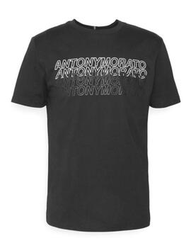 Camiseta slim logo negra Antony Morato