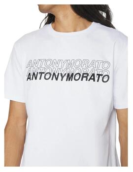 Camiseta slim logo blanca Antony Morato