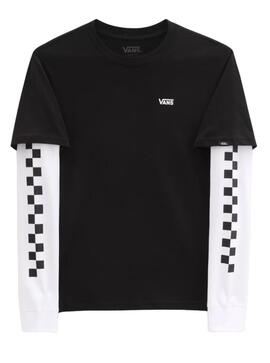 Camiseta Long Check Twofer Vans