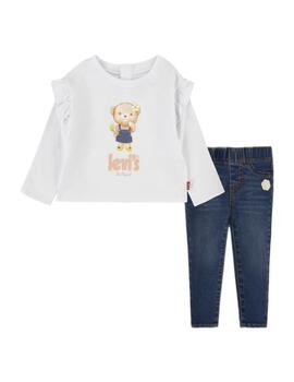 Conjunto Ruffle Tee and Jean Levi´s