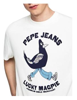 Camiseta dibujo pájaro Bolton Pepe Jeans