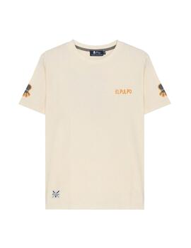 Camiseta Back blanco roto logo El Pulpo