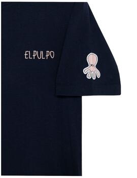 Camiseta Back azul marino logo El Pulpo