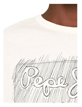 Camiseta logo efecto pintura Billy Pepe Jeans