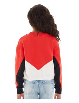 Sudadera colorblock crew Tommy Hilfiger