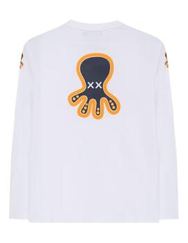 Camiseta blanca Triple Icon El Pulpo