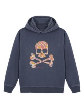 Sudadera Floral Skull Hoodie Scalpers
