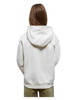 Sudadera Floral Skull Hoodie Blanca Scalpers
