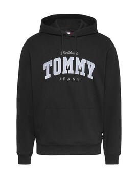 Sudadera varsity negra Tommy Jeans